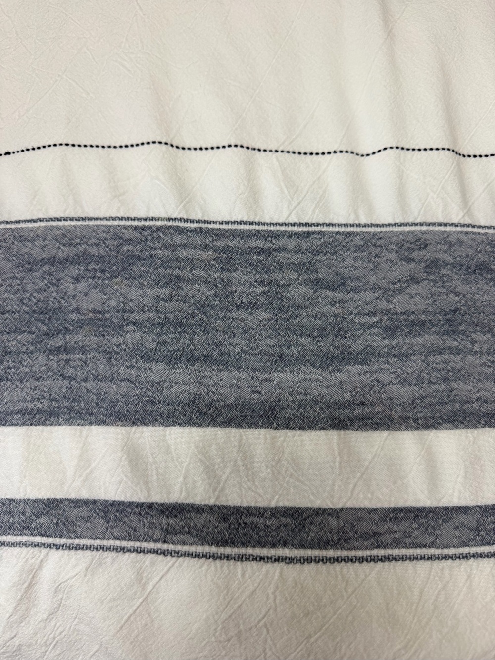 Hearth & Hand Blue and White Striped Duvet Cover Set - Full/Queen